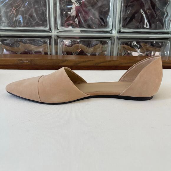 Jenni Kayne d'Orsay Pointed Toe Flats Napa Leather Natural Size 38.5 - Picture 3 of 14